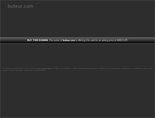Tablet Screenshot of buteur.com